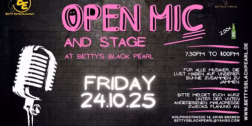 8th OPEN MIC & STAGE NIGHT