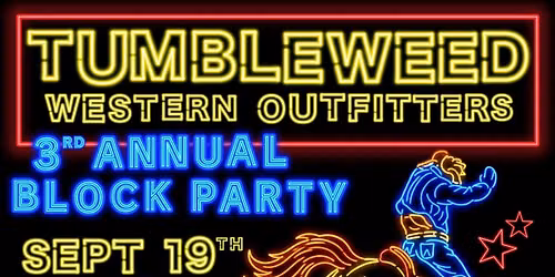 TumbleWeed Western Outfitters Block Party