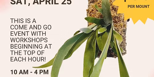 Earth Day Workshop @ The Plant Room