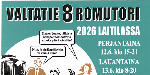 Valtatie 8 romutori Laitilassa