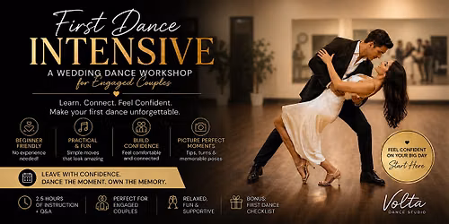 First Dance Intensive: Wedding Dance Workshop for Engaged Couples