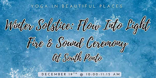 Winter Solstice: Flow Into Light - Fire & Sound Ceremony at Carlsbad Beach