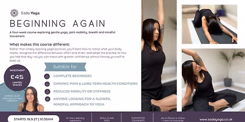 Beginning Again - A four-week Yoga Course