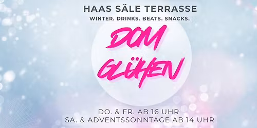 Domgl\u00fchen auf der Haas S\u00e4le Terrasse