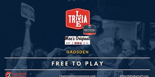 Weekly Live Trivia Nights at Moe's Original BBG - Gadsden