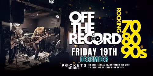 OFF THE RECORD Debuts | Live @ Pockets