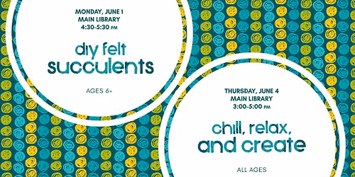 DIY Felt Succulents @ Main Library