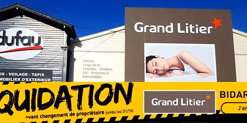 LIQUIDATION : jusqu'\u00e0 -70% sur la literie, le linge de lit et les canap\u00e9s convertibles
