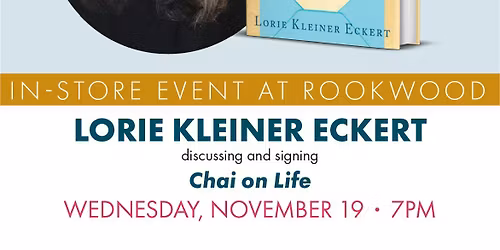 Lorie Kleiner Eckert discussing and signing Chai on Life
