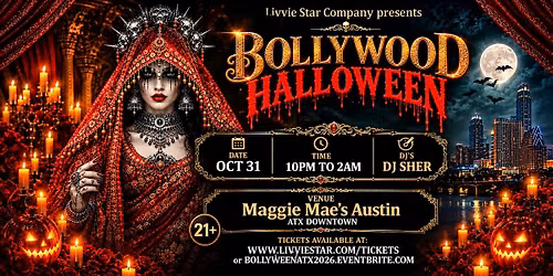 BOLLYWOOD HALLOWEEN ATX DOWNTOWN  |  TOLLYWOOD | DJ SHER