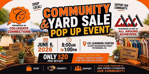 Community Yard Sale and Pop Up