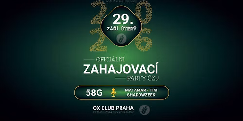 Ofici\u00e1ln\u00ed Zahajovac\u00ed party \u010cZU 2026