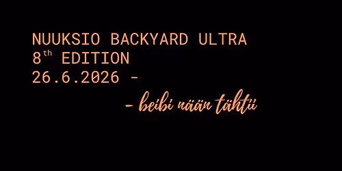 8th Nuuksio Backyard Ultra