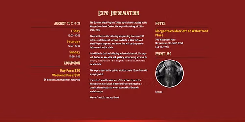 12TH ANNUAL WEST VIRGINIA TATTOO EXPO