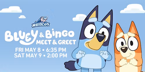 Bluey and Bingo Meet & Greet at the Whitecaps!
