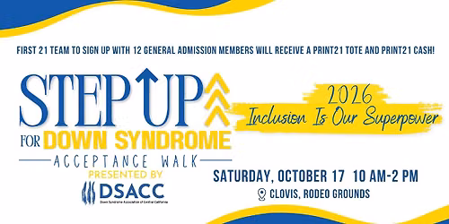 STEP UP FOR DOWN SYNDROME, ACCEPTANCE WALK 2026