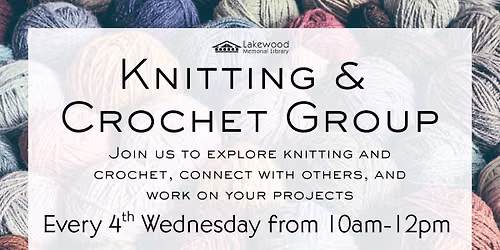 Knitting and Crochet Group