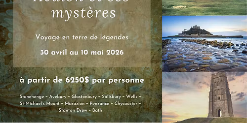 Voyage et p\u00e8lerinage - Avalon et ses Myst\u00e8res