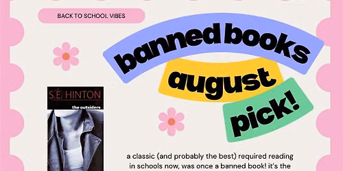 Banned Books Baddies - August Book Club