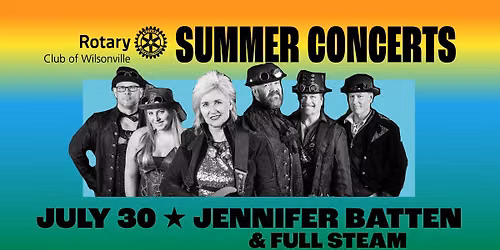 Wilsonville Summer Concerts featuring Jennifer Batten & Full Steam