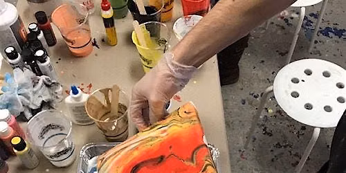 The Art of Fluid Acrylic Pour Painting - $85