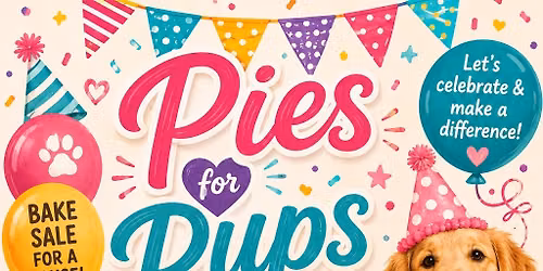 Pies for Pups Bake Sale at The Little Flour Shoppe
