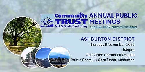 Community Trust Public Meeting 2025 - Ashburton