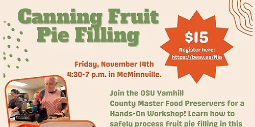 Workshop - Preserve Your Own Pie Filling