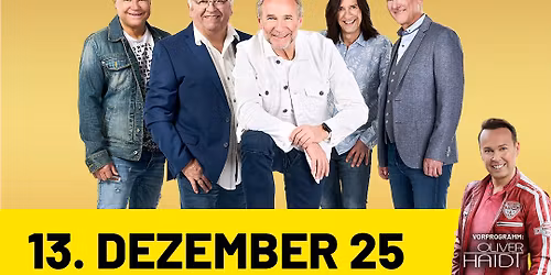 NOCKIS live on Stage | Kulturhalle Eggersdorf am 13.12.2025