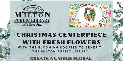 Christmas Centerpiece with Fresh Flowers