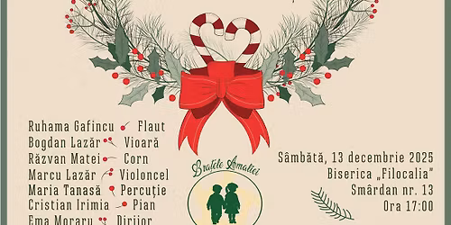 \u2b50\ufe0f Concert caritabil \u201eIubirea \u00een dar\u201d \u2b50\ufe0f