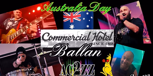 AC2ZZ Rock the Commercial Hotel Ballan for Australia Day.