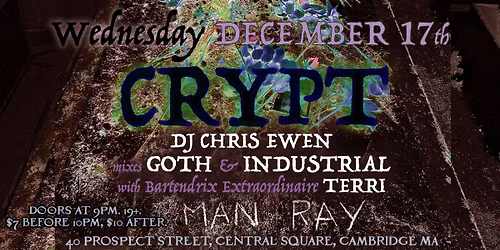 CRYPT Wednesday December 17th
