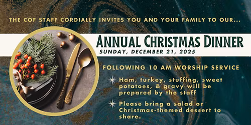Annual Christmas Dinner