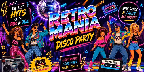 Retro Mania \u2014  80s \u0438 90s disco party