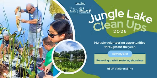 Jungle Lake Clean Ups 2026