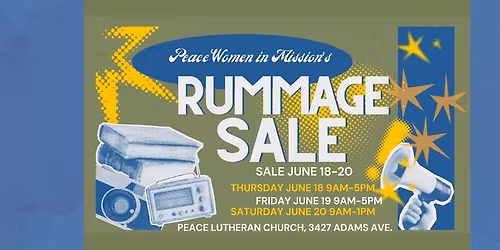 Peace Rummage Sale June 18-20