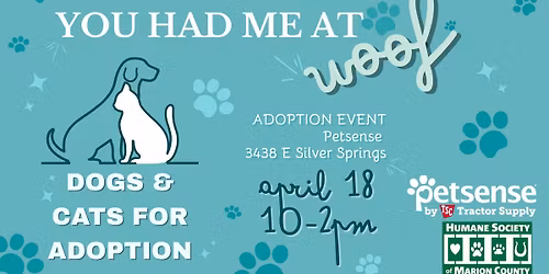 You Had Me at Woof Adoption Event
