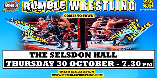 Rumble Wrestling 2025 Tour - comes to Croydon at The Selsdon Hall