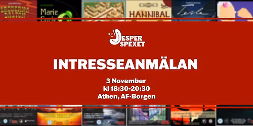 Jesperspexet - Intresseanm\u00e4lan