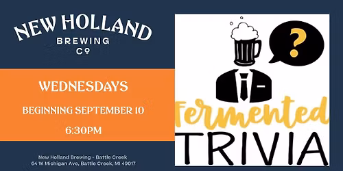 Trivia Night at New Holland Battle Creek Brewpub!