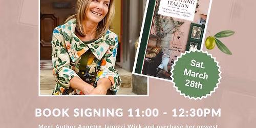 Annette Januzzi Wick Book Signing