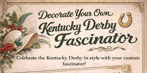 Decorate your Kentucky Derby Fascinator