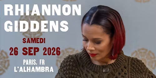 RHIANNON GIDDENS | Alhambra, Paris - 26 septembre 2026