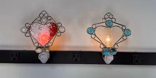 Stained Glass Heart Nightlight Class @ Stallings Stained Glass