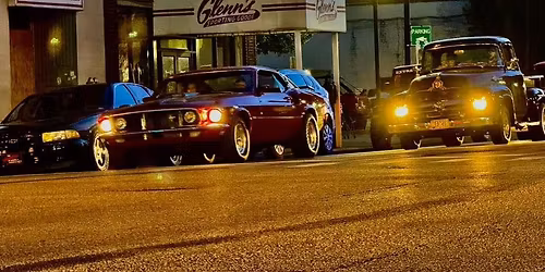 Last Saturday night of the month downtown Huntington, West Virginia Car cruise