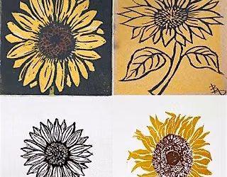 Sunflower Lino Printing Workshop