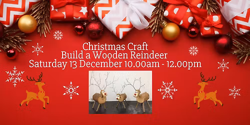 Build a Wooden Reindeer