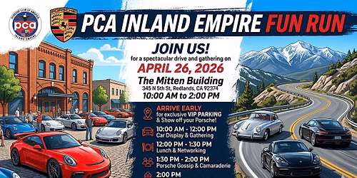PCA Inland Empire Fun Run - Starts at the Mitten Building