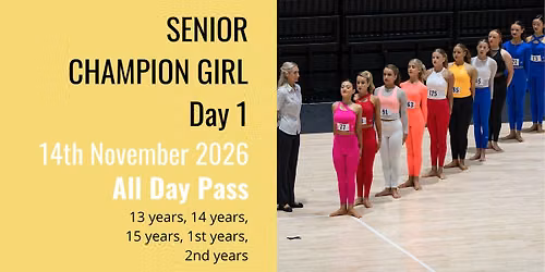 BJP Senior Champion Girl - Day 1